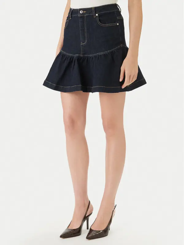 Morgan Morgan Jeans suknja 261-JSOUBIA Tamnoplava Regular Fit
