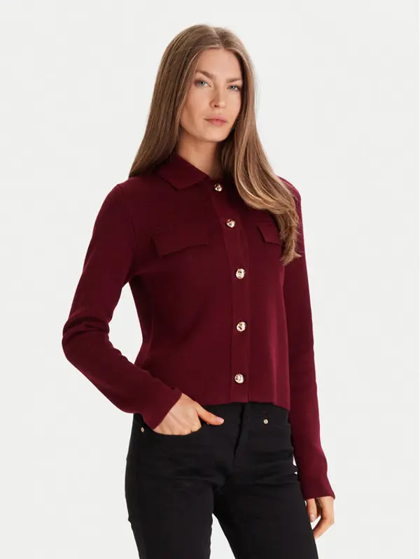 Morgan Morgan Kardigan 252-MIMDIE Tamnocrvena Regular Fit
