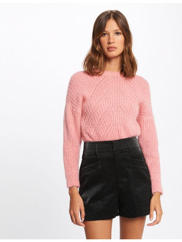 Morgan Morgan Kratke hlače od imitacije kože 212-SHAGY Crna Regular Fit