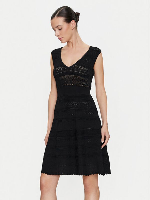 Morgan Morgan Ljetna haljina 241-RMNAIA Crna Slim Fit