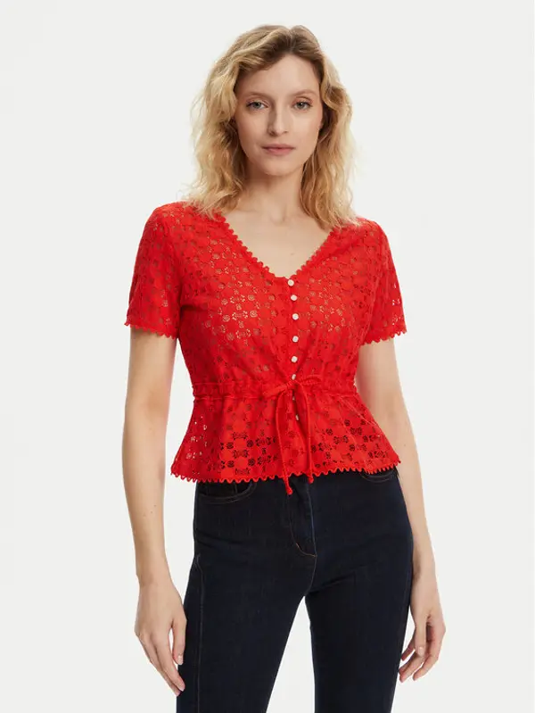 Morgan Morgan Majica 231-DATE Crvena Slim Fit