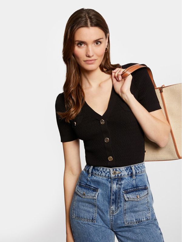 Morgan Morgan Majica 241-MLILY Crna Slim Fit