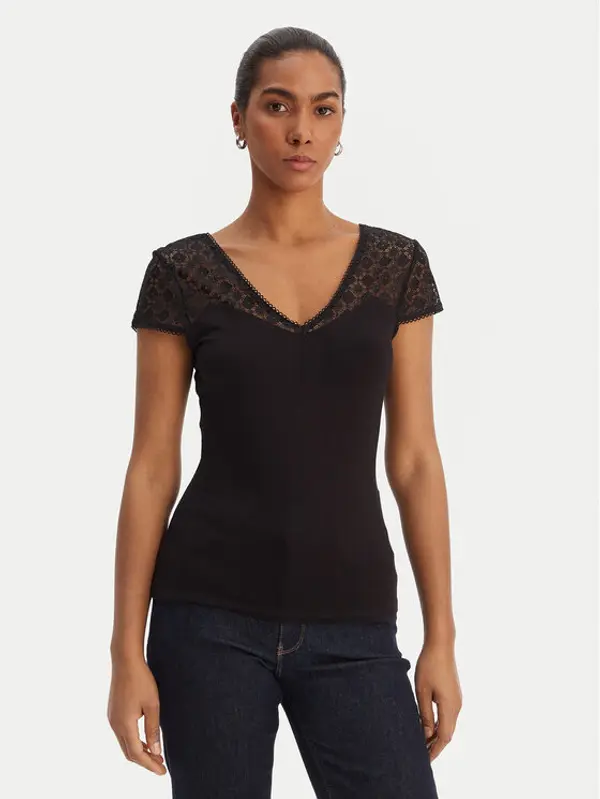 Morgan Morgan Majica 251-DFLO Crna Slim Fit