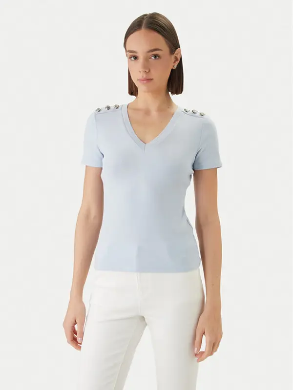 Morgan Morgan Majica 251-DOMANI Svijetloplava Slim Fit