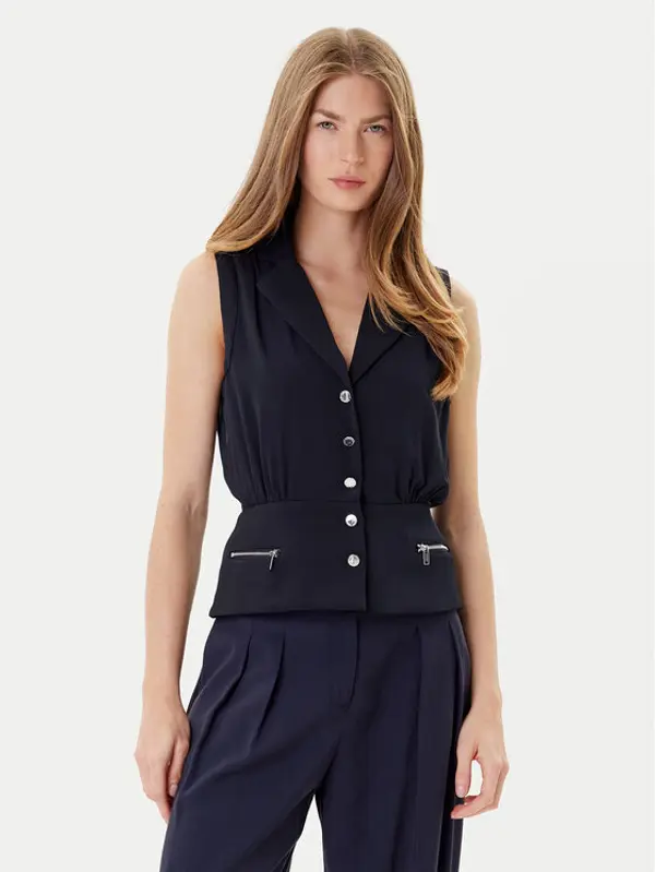Morgan Morgan Majica 252-COZIP Tamnoplava Slim Fit