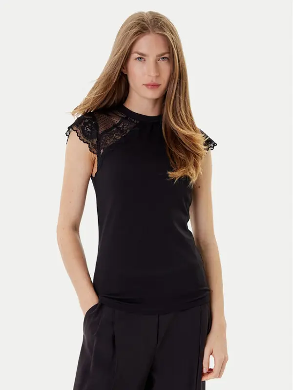 Morgan Morgan Majica 252-DODO Crna Slim Fit