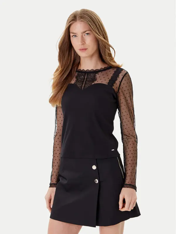 Morgan Morgan Majica 252-TIPO 979 Crna Slim Fit