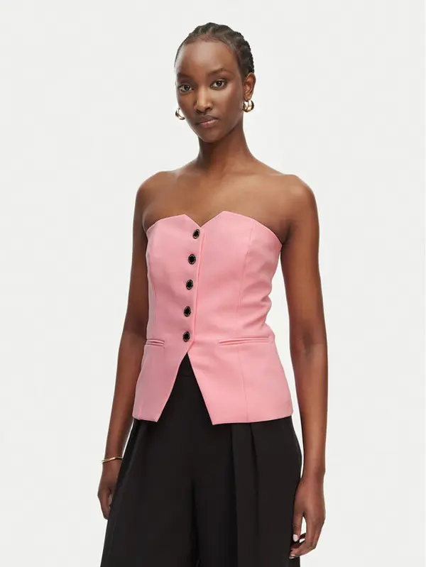Morgan Morgan Majica 261-CMAKI.F Svijetlo roza Slim Fit