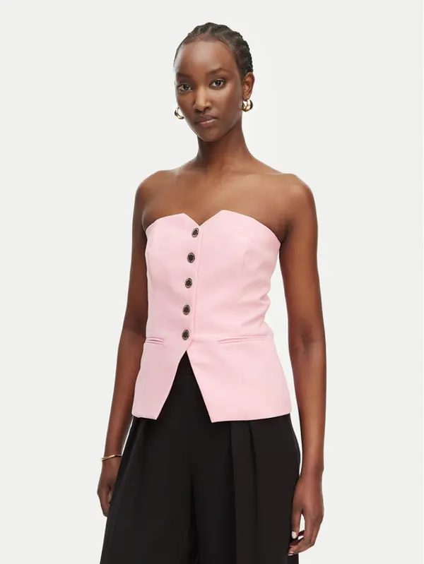 Morgan Morgan Majica 261-CMAKI.F Svijetlo roza Slim Fit