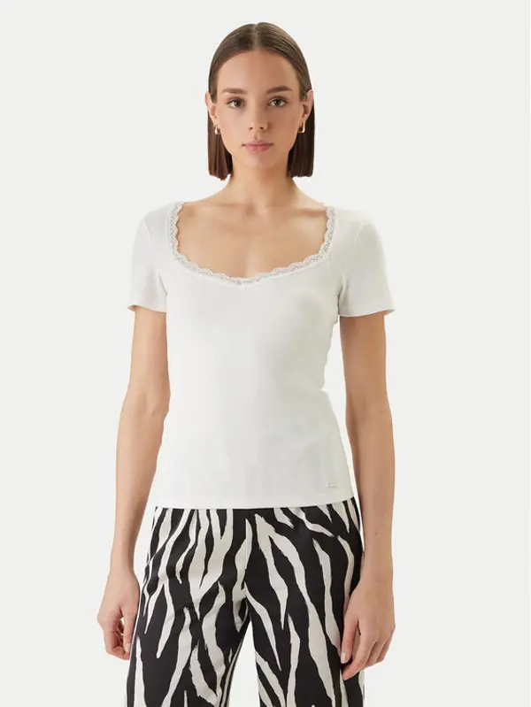 Morgan Morgan Majica 261-DAMOUR Bijela Slim Fit