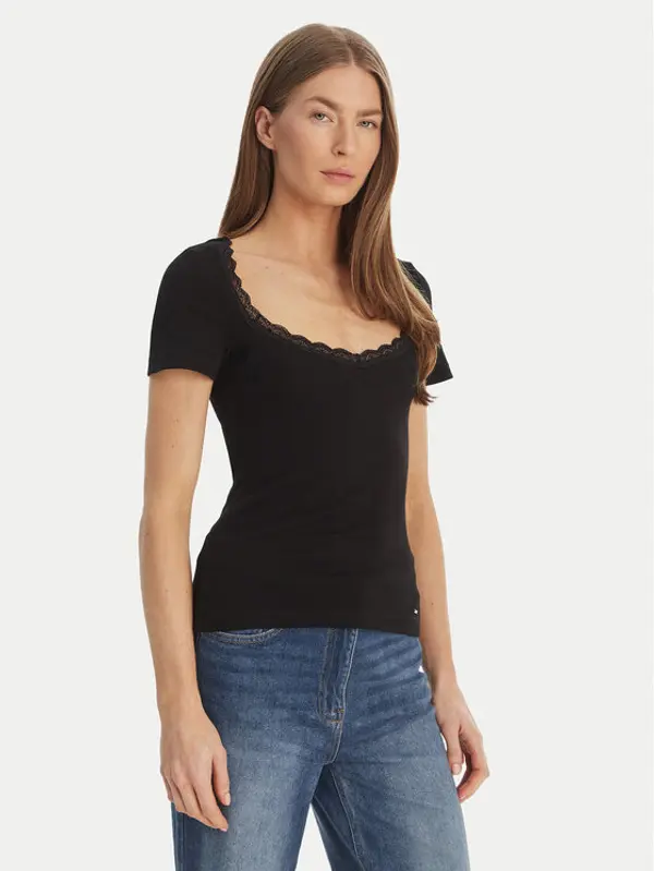 Morgan Morgan Majica 261-DAMOUR Crna Slim Fit