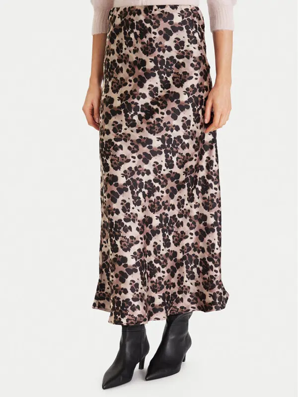 Morgan Morgan Maxi suknja 252-JLEOL.F Smeđa Slim Fit