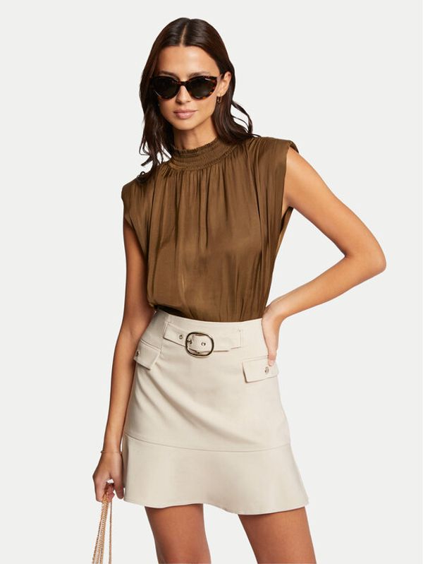 Morgan Morgan Mini suknja 241-JAYA Bež Regular Fit