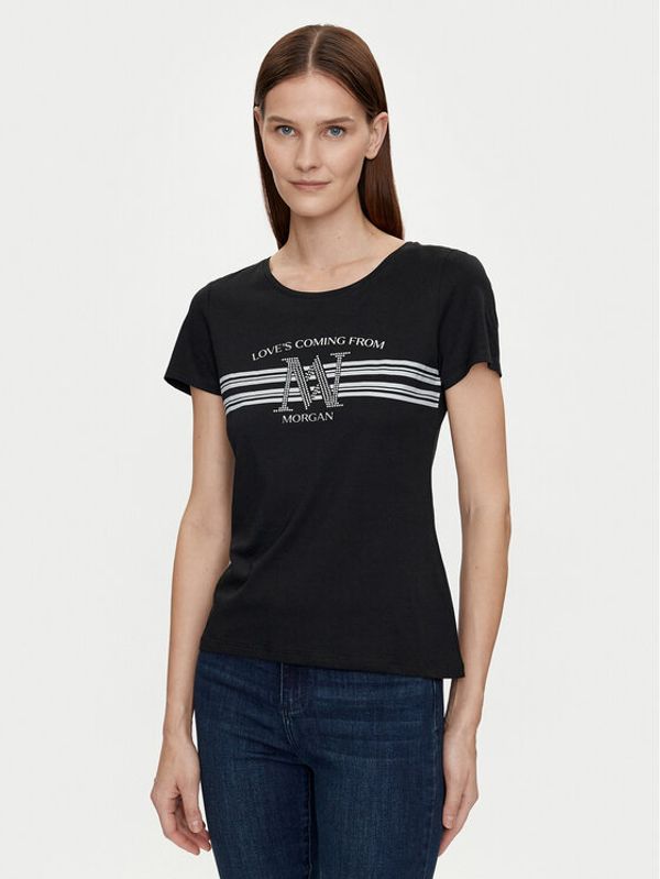 Morgan Morgan T-shirt 241-DONNA Crna Regular Fit