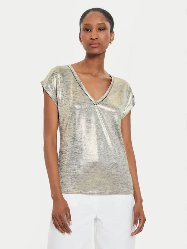 Morgan Morgan T-shirt 242-DAYA1 Zlatna Regular Fit