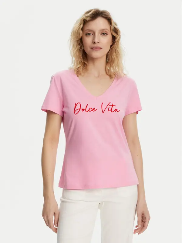 Morgan Morgan T-shirt 251-DOLCE Ružičasta Regular Fit