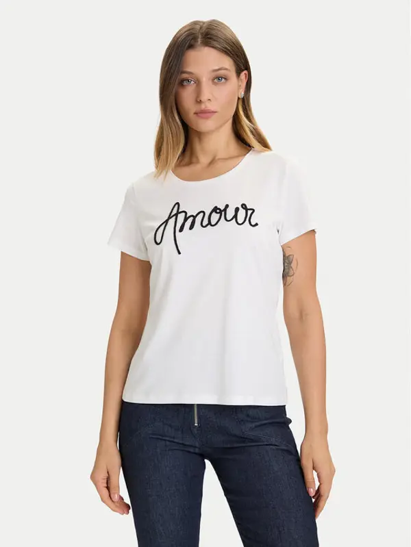 Morgan Morgan T-shirt 252-DMIO Bijela Slim Fit