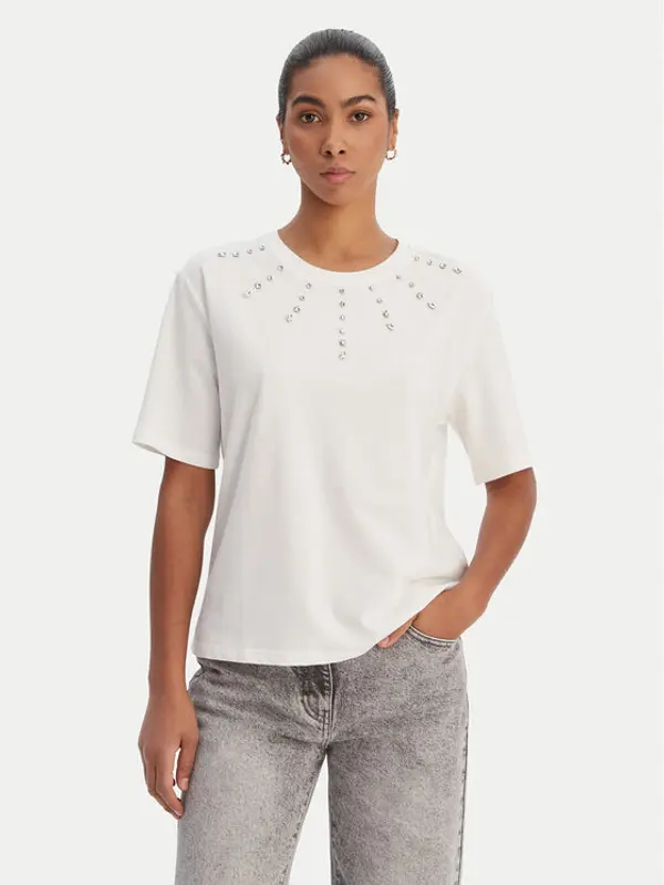 Morgan Morgan T-shirt 261-DOURRA Bijela Straight Fit