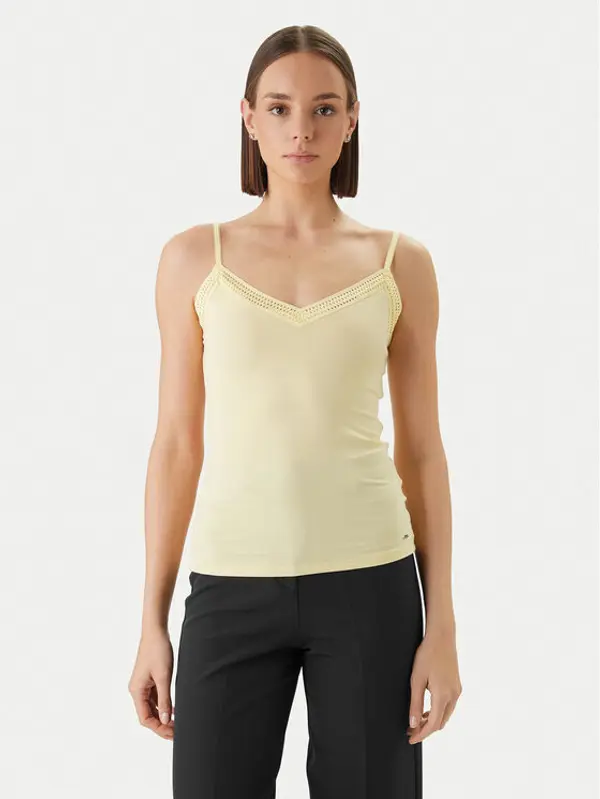 Morgan Morgan Top 192-BARBA.N Žuta Slim Fit