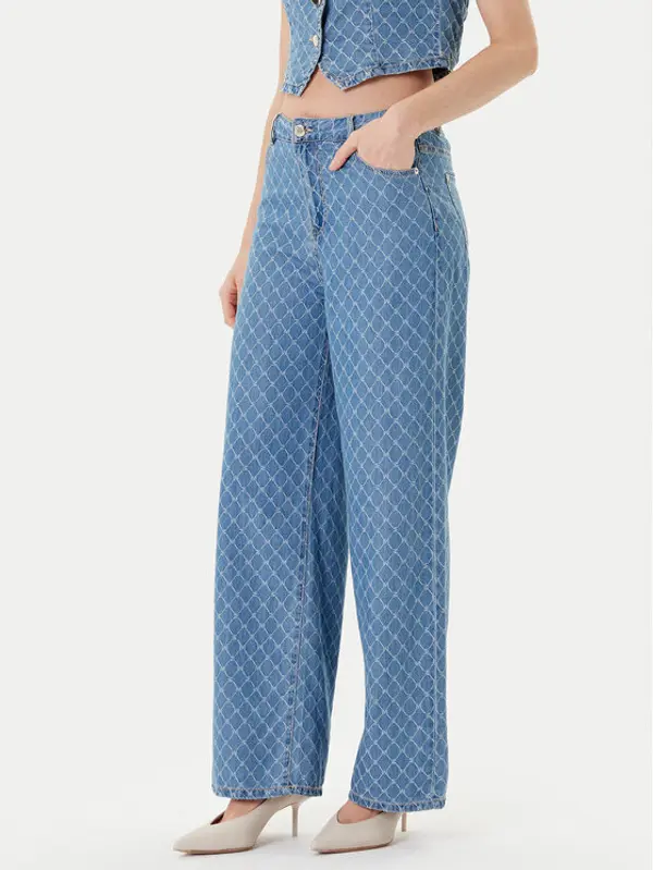 Morgan Morgan Traperice 252-PSTEL Plava Wide Leg