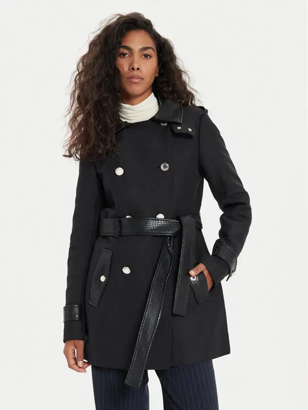 Morgan Morgan Trench 242-GZIMA Crna Slim Fit