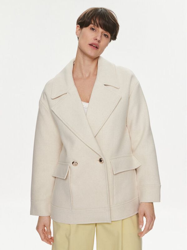 Morgan Morgan Vuneni kaput 241-GATSBY Bež Regular Fit