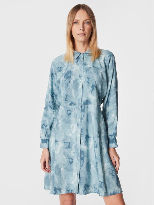 Moss Copenhagen Moss Copenhagen Haljina košulja Annalise 17211 Plava Regular Fit