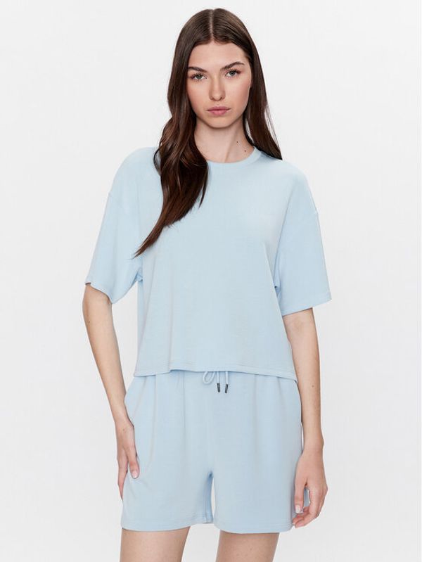 Moss Copenhagen Moss Copenhagen T-shirt 17525 Svijetloplava Basic Fit