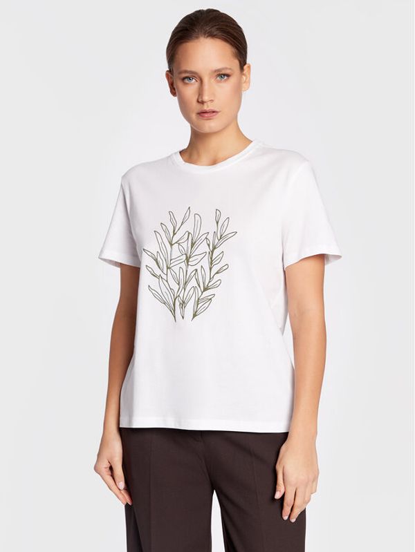 Moss Copenhagen Moss Copenhagen T-shirt Chliv 16781 Bijela Regular Fit