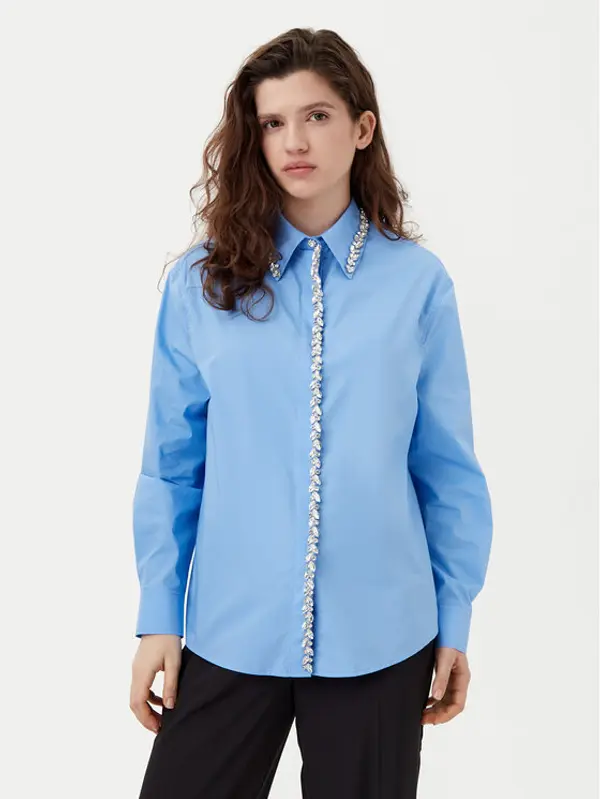Motivi Motivi Košulja 5356W000379N Plava Relaxed Fit