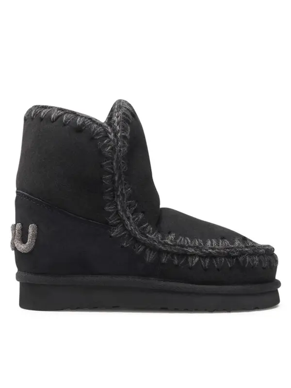Mou Mou Čizme za snijeg Eskimo 18 Glitter Logo MU.FW101050A Crna