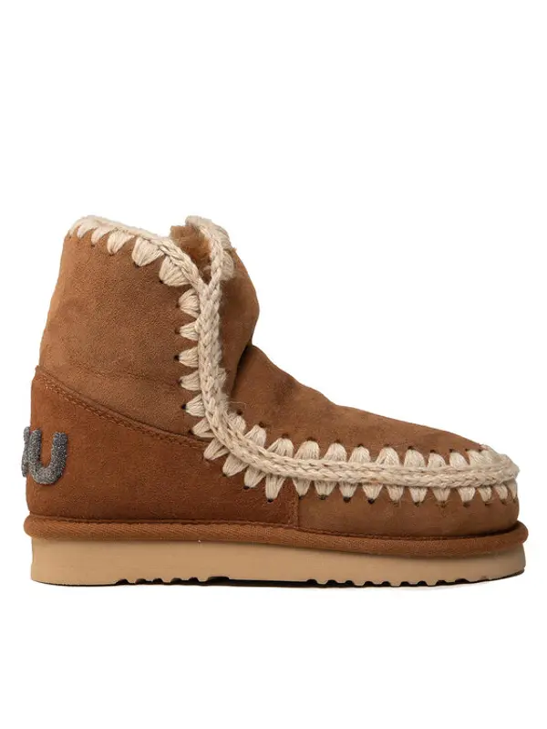 Mou Mou Čizme za snijeg Eskimo 18 Glitter Logo MU.FW101050A Smeđa