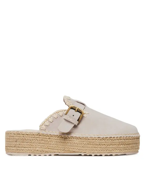 Mou Mou Espadrile Jute clog plain MU.SW641000A Siva