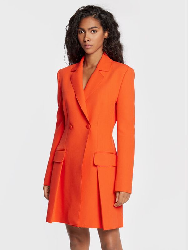 MSGM MSGM Koktel haljina 3341MDA07 227612 Narančasta Regular Fit