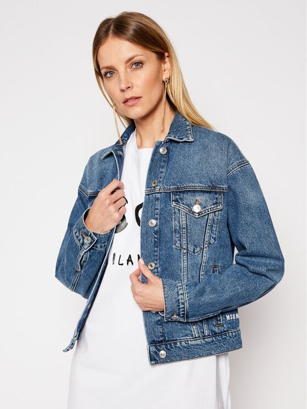 MSGM MSGM Traper jakna 3041MDH41LX 217283 Plava Regular Fit