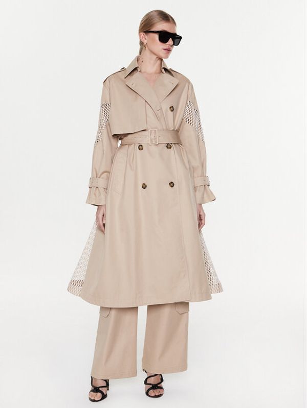 MSGM MSGM Trench 3441MDC04Y 237104 Bež Regular Fit