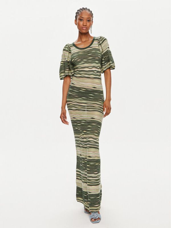 Munthe Munthe Džemper haljina Overcast 242139024273 Zelena Slim Fit