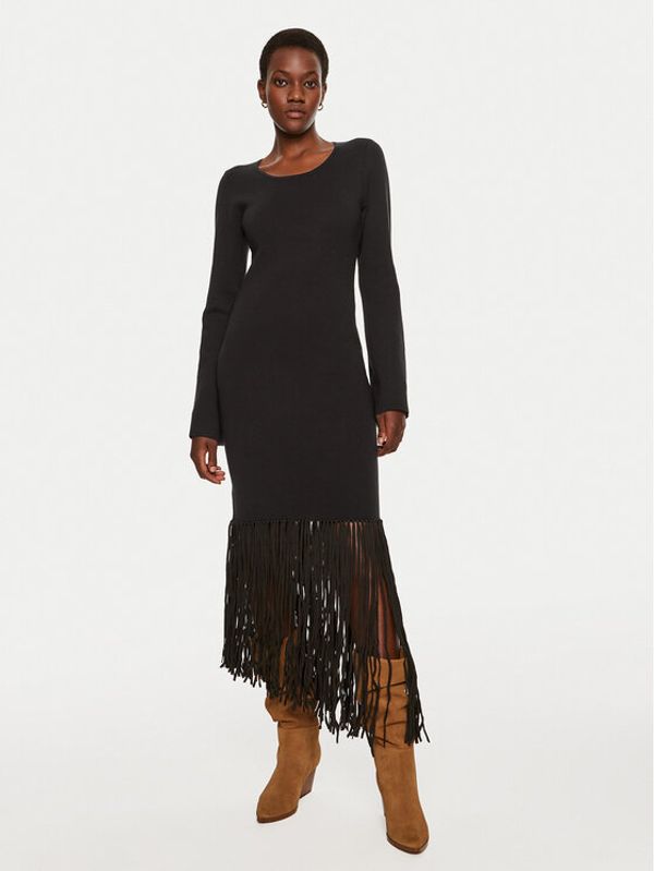 Munthe Munthe Džemper haljina Toady 243134024376 Crna Slim Fit