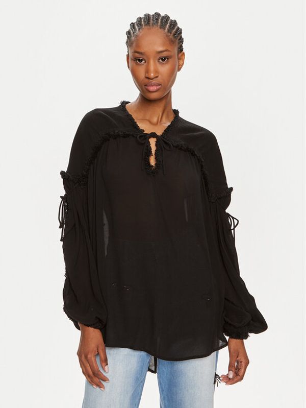 Munthe Munthe Majica Observation 242100724223 Crna Loose Fit