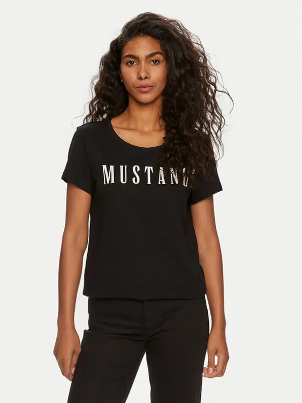 mustang Mustang T-shirt Alma 1013933 Crna Regular Fit