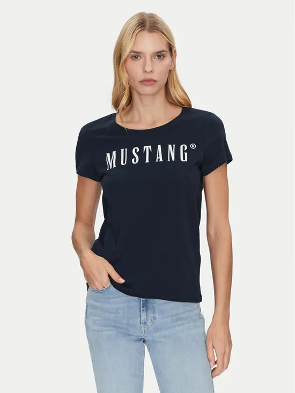 mustang Mustang T-shirt Alma 1013933 Tamnoplava Regular Fit