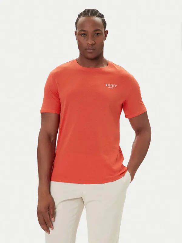 mustang Mustang T-shirt Austin 1016857 Crvena Regular Fit