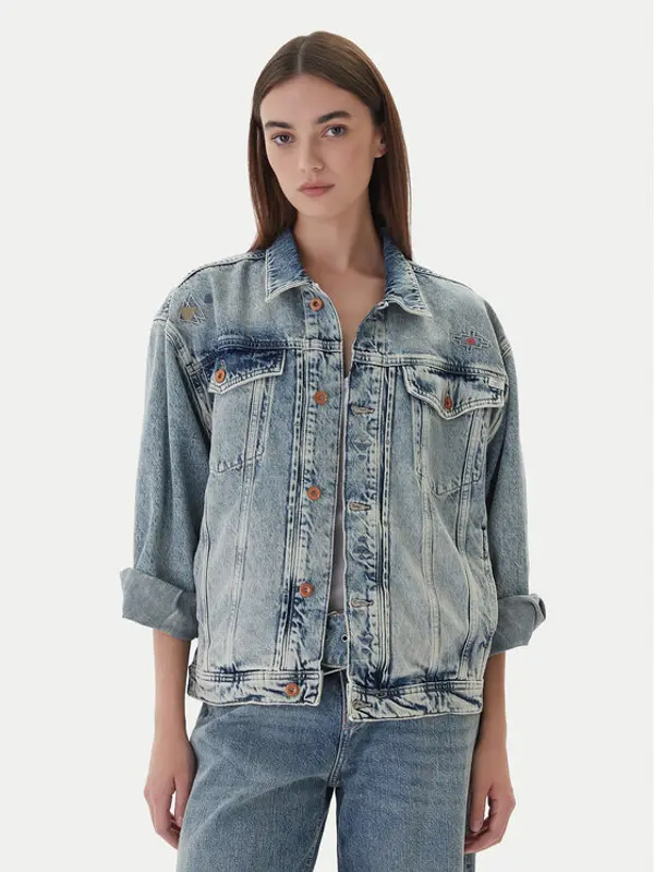 mustang Mustang Traper jakna Arcata 1016944 Plava Loose Fit