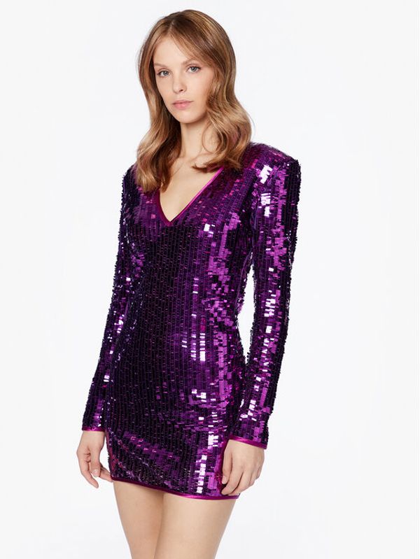 MVP Wardrobe MVP Wardrobe Koktel haljina MVPE3AB156.0TL0053 Ljubičasta Slim Fit