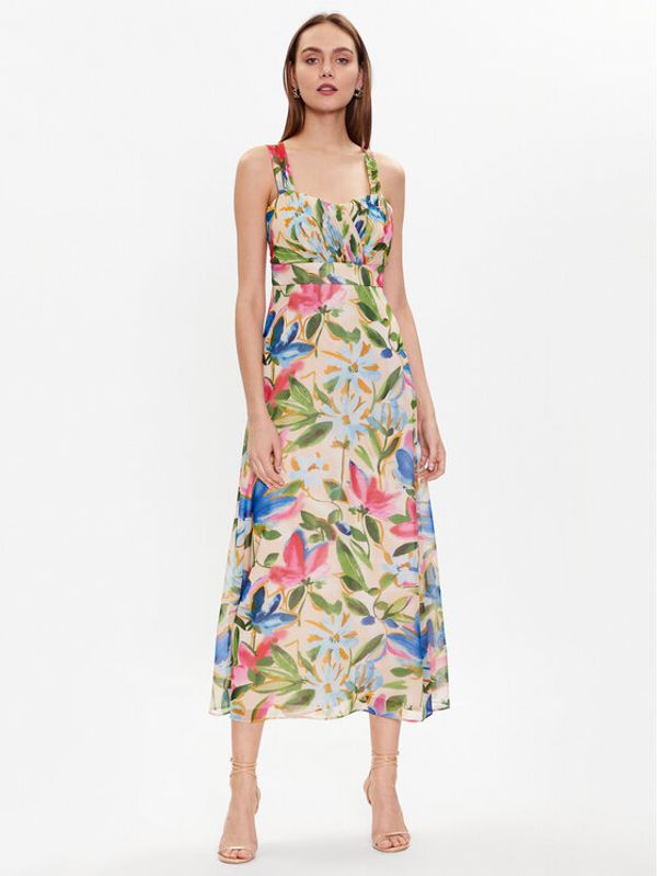 NAF NAF NAF NAF Haljina Laquarelle XENR44 Bež Regular Fit