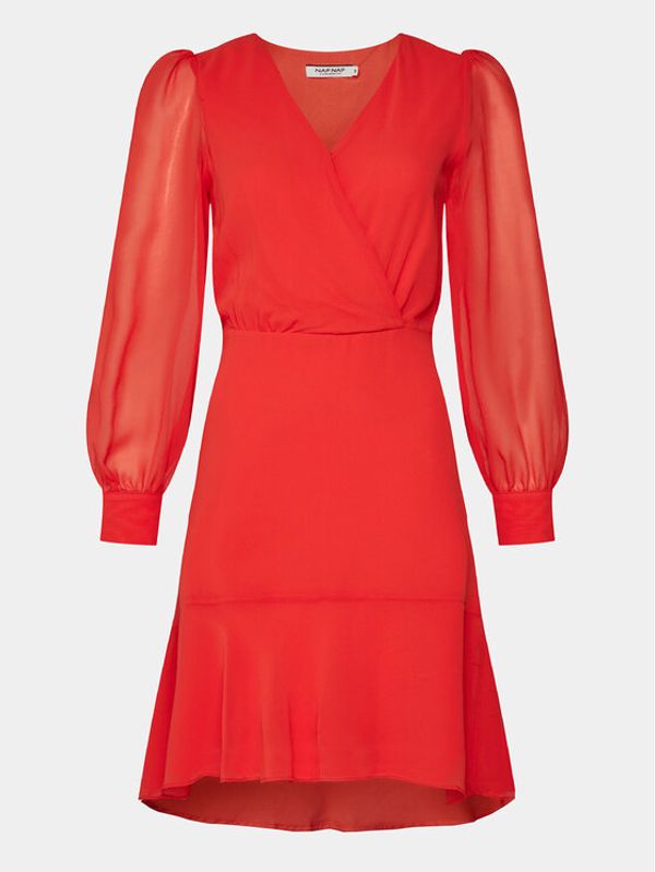 NAF NAF NAF NAF Koktel haljina YHNR19 Crvena Regular Fit