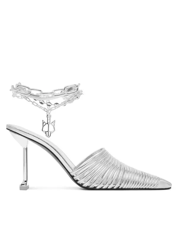 Naked Wolfe Naked Wolfe Natikače Chromed 00078 Srebrna