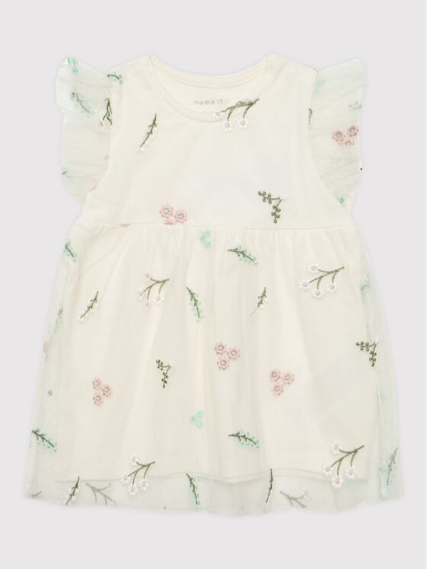 NAME IT NAME IT Elegantna haljina 13201191 Bijela Regular Fit