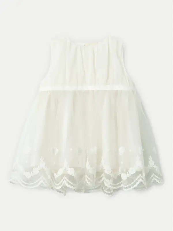 name it NAME IT Elegantna haljina Demille 13240057 Écru Regular Fit