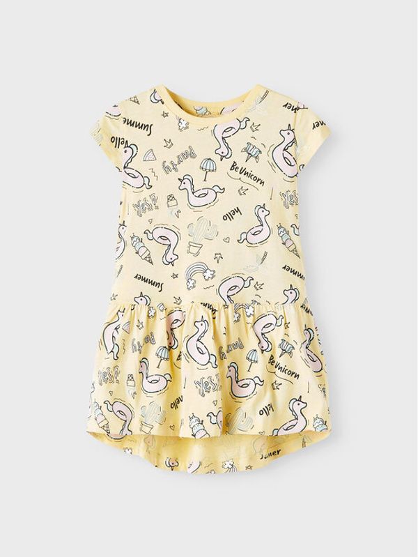 NAME IT NAME IT Haljina za svaki dan 13202996 Žuta Regular Fit